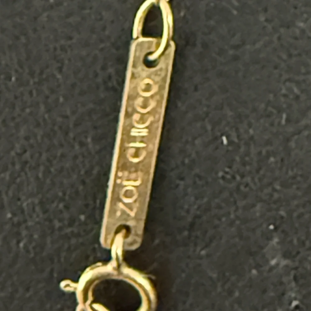 Zoe Chicco NEW 14k 3 Graduated Small diamond bezel necklace Mfg $650